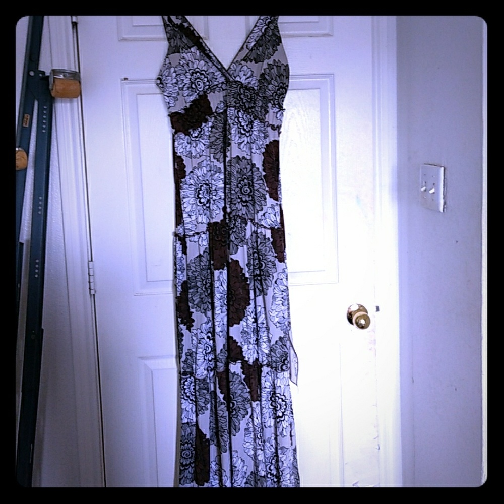 Floral print maxi dress